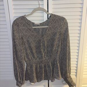 Sienna Sky Black and White Blouse